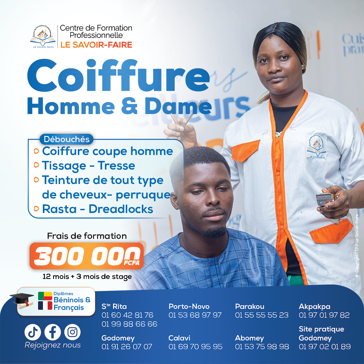 Image de la formation Coiffure Option coupe homme et dame