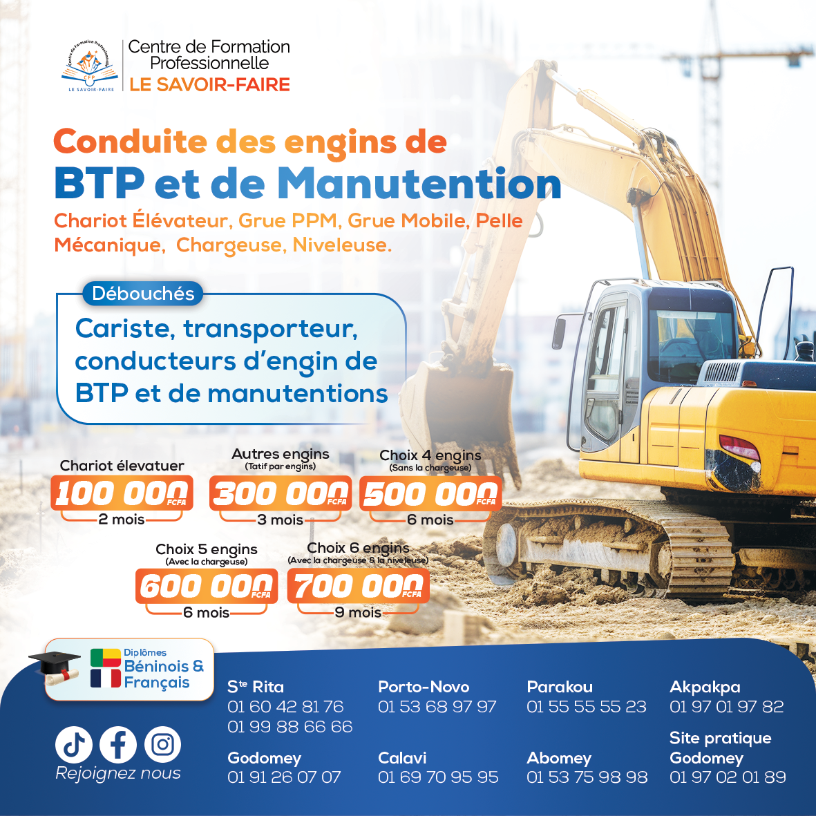 Image de la formation Conduite des machines de manutention et de BTP